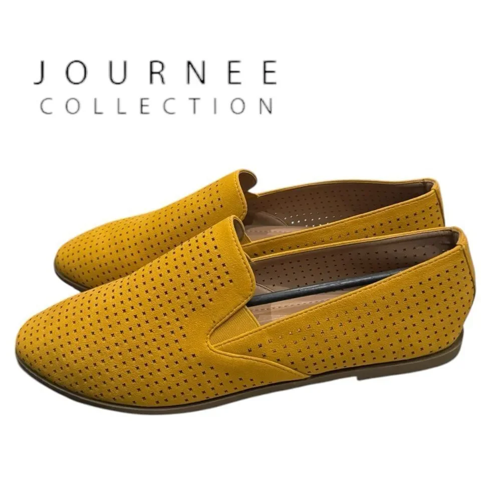 New Journee Collection Lucie Tru Comfort Slip-on Almond Toe Loafers Flats 11